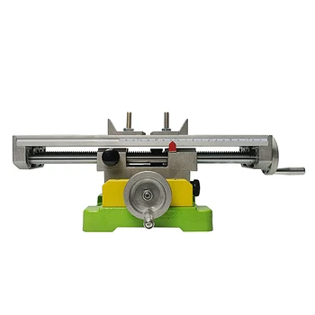 

Miniature Precision CNC Lathe Machine Kit Multifunction Milling Bench Drill Vise Fixture Worktable X Y-Axis Adjustment