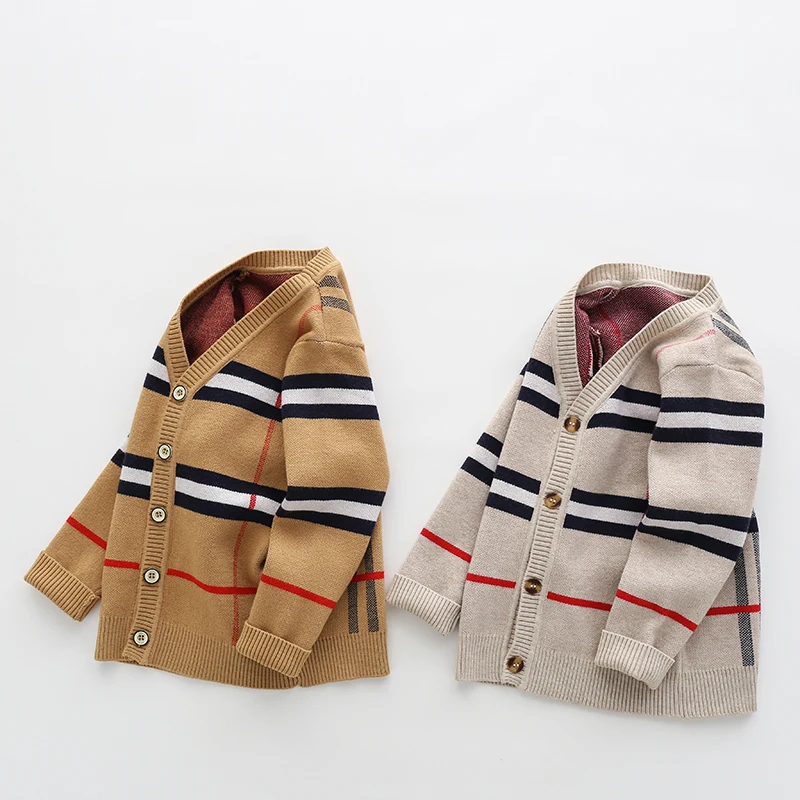 2-8T Toddler Kid Baby Boys Girls Cardigan Sweater Autumn Winter Knit Clothes Long Sleeve Plaid Fashion Knitwear Cute Streetwear toddler sweatshirt,winter sweater,kids sweatershirts