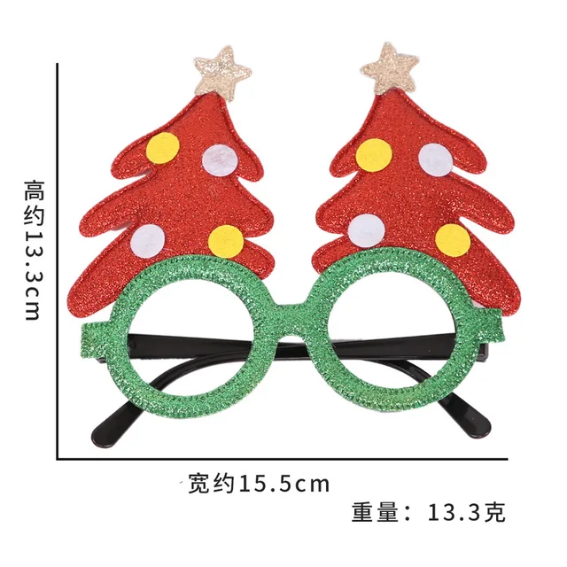 Gafas navideñas de elementos navideños 13 