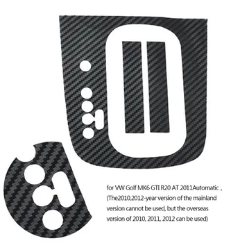 

Sticker For Golf MK6 R20 AT Automatic Carbon Fiber DSG 1pcs Black Decal Stikers Panel Gear Panel