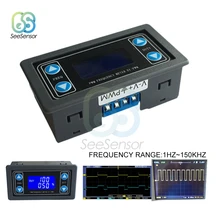 1Hz-150KHz LCD Digital Display PWM Pulse Frequency Duty Cycle Adjustable Signal Generator Module 1Hz-150KHz LCD Digital Display PWM Pulse Frequency Duty Cycle Adjustable Signal Generator Module