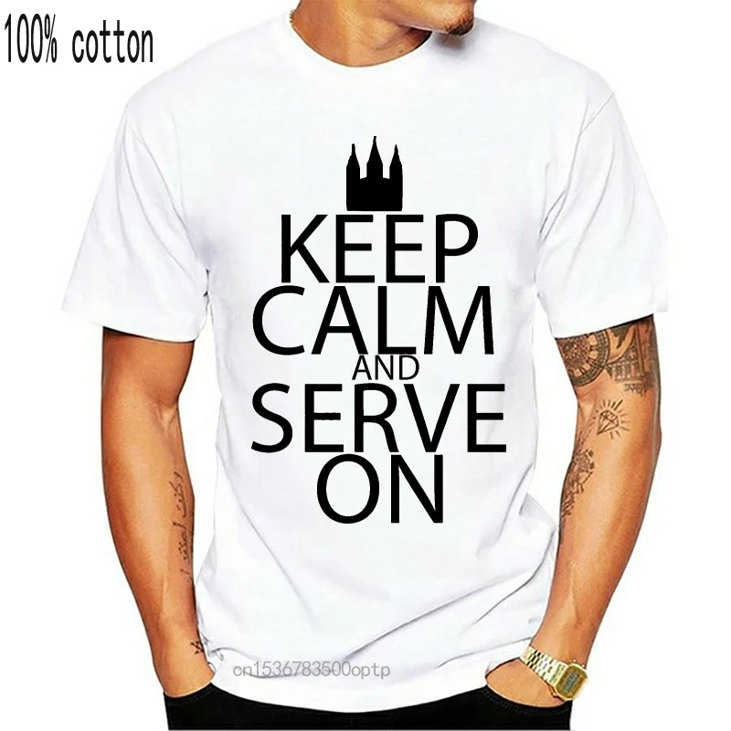 Keep Calm And Serve On - Mormon Faith Pride Men's T-Shirt | Женская одежда