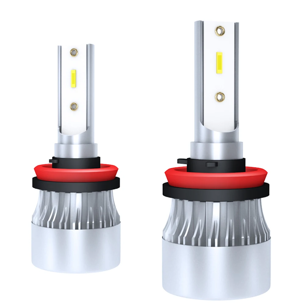 LED Headlight Bulbs H8 H9 H11 12V 9005 9006 H4 H7 H1 CSP Chips 72W 12000LM Mini Size Car LED Lamp 6000K LED Hot Sale