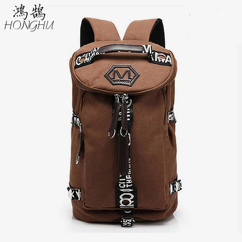

Hot Sales Canvas Backpack Men's Backpack Large Capacity Canvas Travel Shoulder Bag Multi-functional Computer Travel Bag