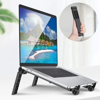 

Portable Laptop Stand for Desk Adjustable Height Super Lightweight Ergonomic Computer Riser Compatible with All Laptops