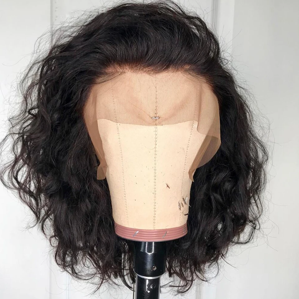 Короткие парики Sassoon Bob 13*4 130% на шнуровке спереди человеческие волосы