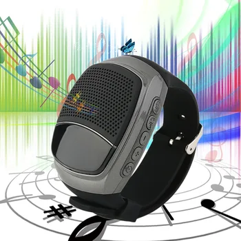 

Portable Bluetooth Speaker Sport Smart Watch Hands-free Call TF Card Playing FM Radio Self-timer Wireless Speakers Music Center