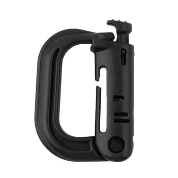 

1pc D Shape Climbing Carabiner Screw Lock Bottle Hook Buckle Hanging Padlock Keychain Camping Hiking Snap Clip free shipping