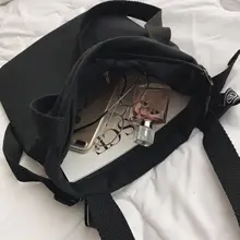 Корейская прозрачная гелевая сумка, художественная Студенческая Холщовая Сумка на одно плечо, маленькая желтая утка, сумка для покупок на плечо