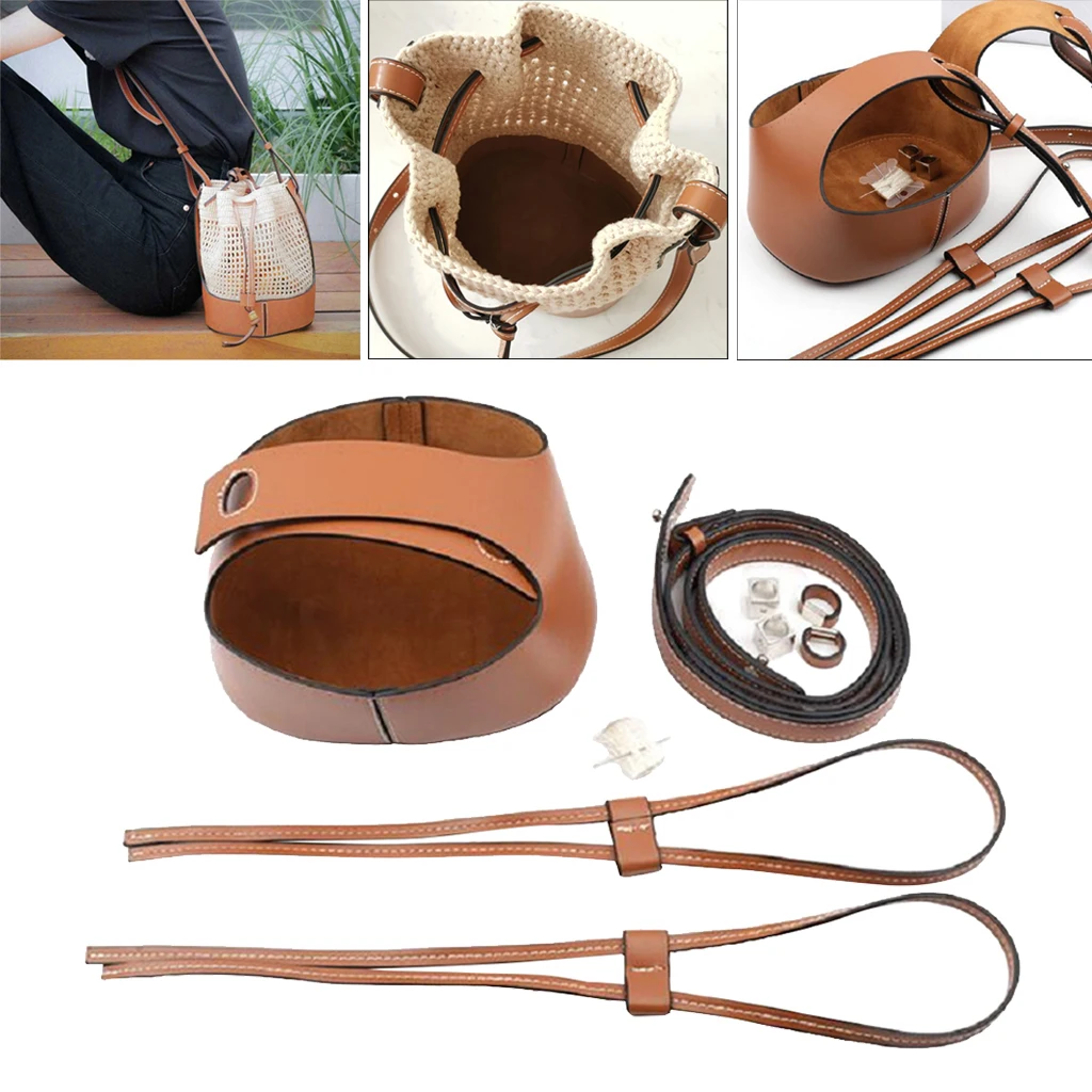 

Pu Leather Bag Bottom Base Drawstring Bag Buckle Shoulder Cross Body Bag Making