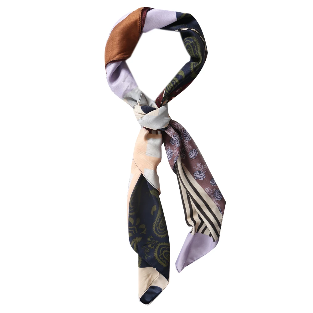 Горячая Распродажа маленький квадратный атласный шарф искусственный шелковый шарф женский элегантный женский платок аксессуары для бандан