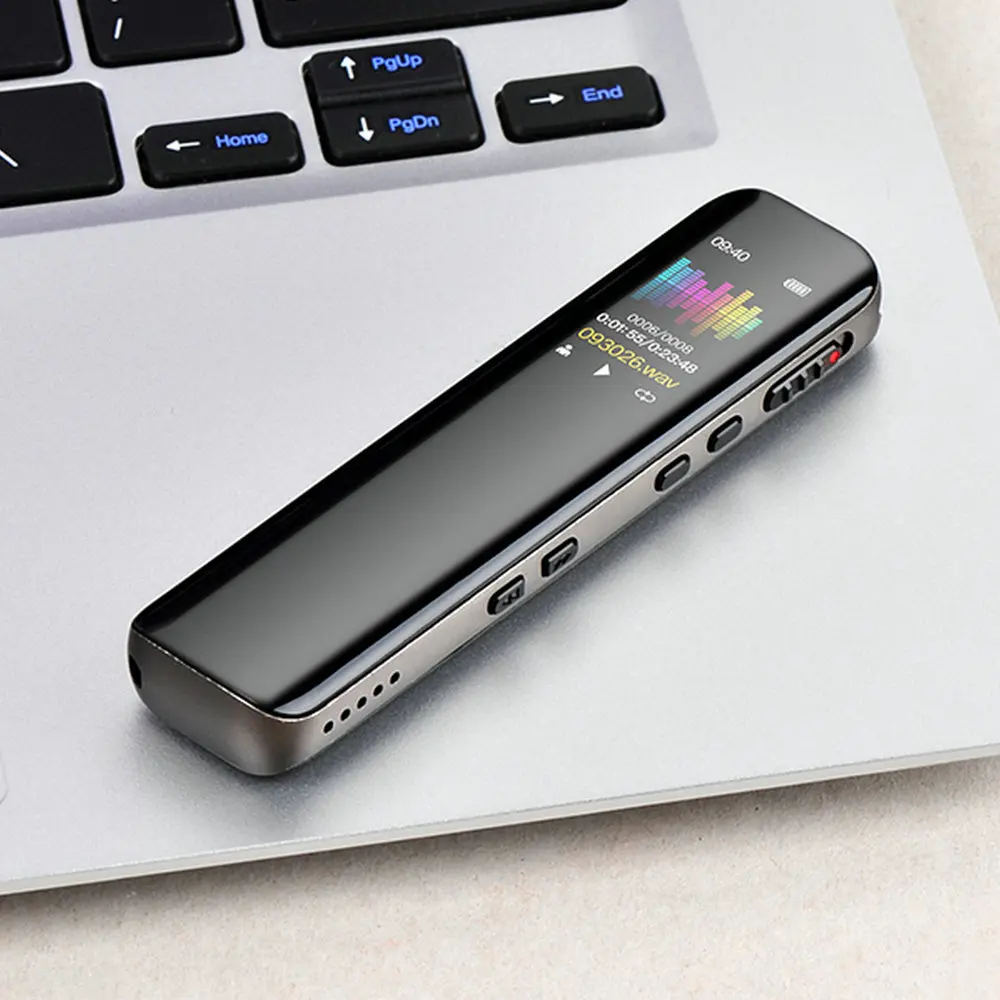 USB Sound Recorder Rechargeable Digital Audio Sound Recorder Dictaphone MP3 Player DSP Noise Reduction HD Recording 16GB 32GB