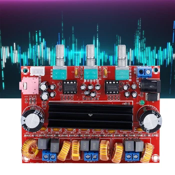 

XH-M139 Stereo TPA3116D2 Subwoofer Speaker Professional Digital Amplifier Board Module 2.1 Channel 12~24V 50Wx2+100W High Power
