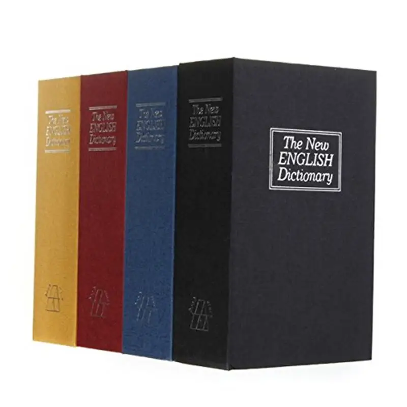 4 Color Medium Home Security Dictionary Key Book Safe/Lock Box/Storage/Piggy Bank Creative Money Box Home Accessories