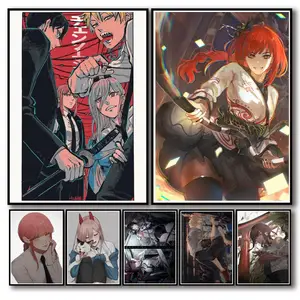 40PCS Japanese Anime Chainsaw Man Manga Panels Poster Anime Wallpaper Wall  Sticker Bedroom Collage Print Decor Birthday Present - AliExpress