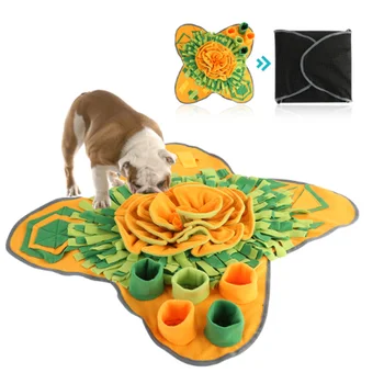 

Pet Dog Sniffing Mat Puzzle Toy Pet Snack Feeding Mat Boring Interactive Game Training Blanket Snuffle Feeding Training Mat ZM1