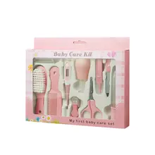 10Pcs/Set Baby Nail Trimmer Healthcare Kit Travel Nail Clipper Scissors Thermometer For Children Newborn Grooming Set Nail Care