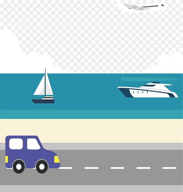 海陆空出行方式png图片素材免费下载 图片编号ynwvbxjq Pngbag素材网