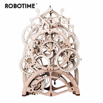 

Robotime 4 Kinds DIY Laser Cutting 3D Mechanical Model Wooden Model Building Kits Assembly Toy Gift for Children Adult