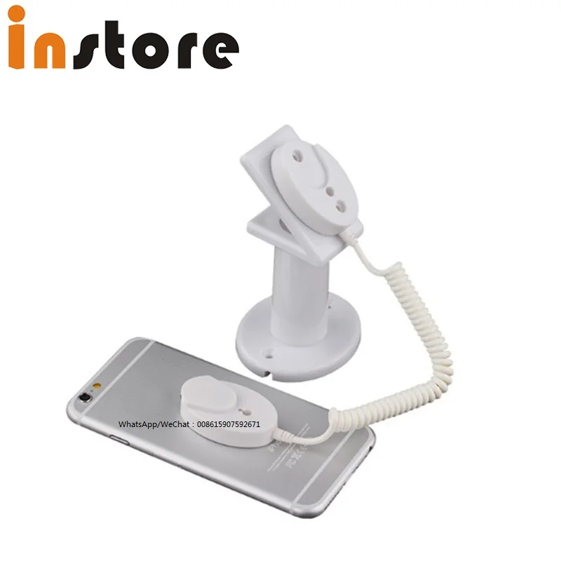 20 Pcs Mobile Phone Retractable Anti Theft Display Stand With Srping Cable