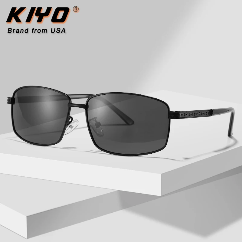 

Мужские солнцезащитные очки с поляризацией, в металлической оправе