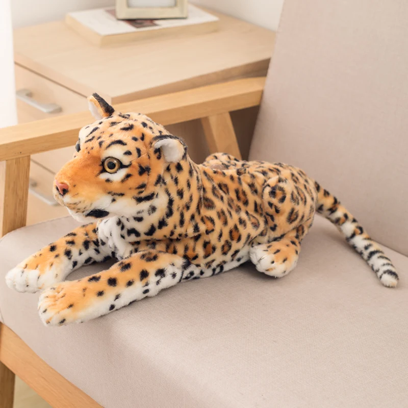 46cm simulação cão tigre leopardo caixa de