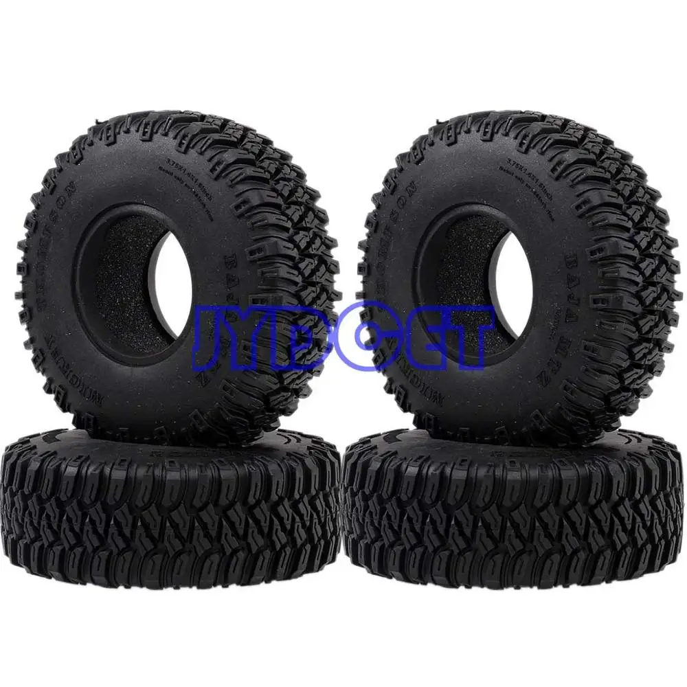 

4P 1.55" 96MM Tires Tyre Soft Rubber Wheel Tires 7039 For RC Crawler Car D90 TF2 Tamiya CC01 LC70 LC80 Axial 90069