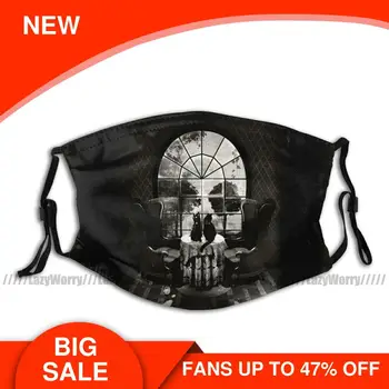 

Skull Mouth Face Mask Room Skull Facial Mask Kawai Cool with 2 Filters for Adult Mask