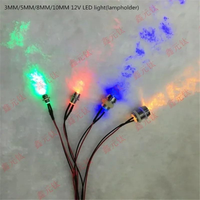 

3MM 12V LED light beads lampholder red yellow blue green white warm white pink orange purple Transparent concentrated 50pcs/lot