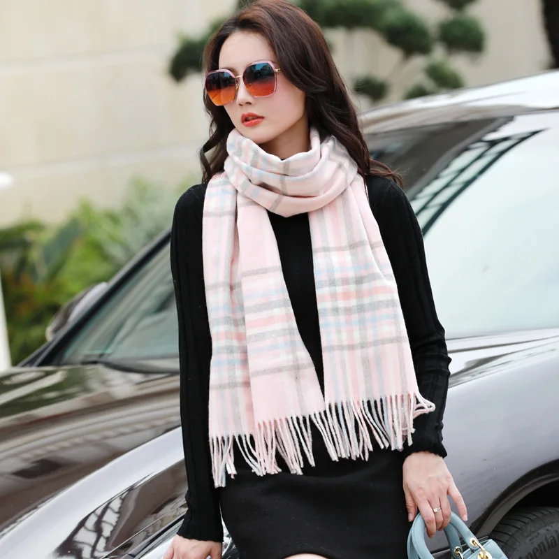 

2020 Fashion Women Plaid Autumn Winter Scarf Women Warm Scarves Fashion Casual Scarfs Cashmere Bufandas Hombre