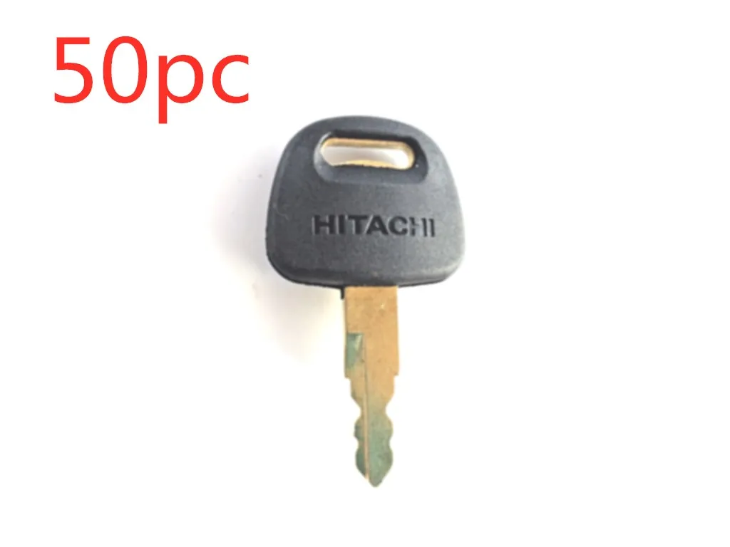 50pc Ignition key For ZAX EX60 EX70 EX120 EX200 Hitachi H800 Excavator Free Shipping