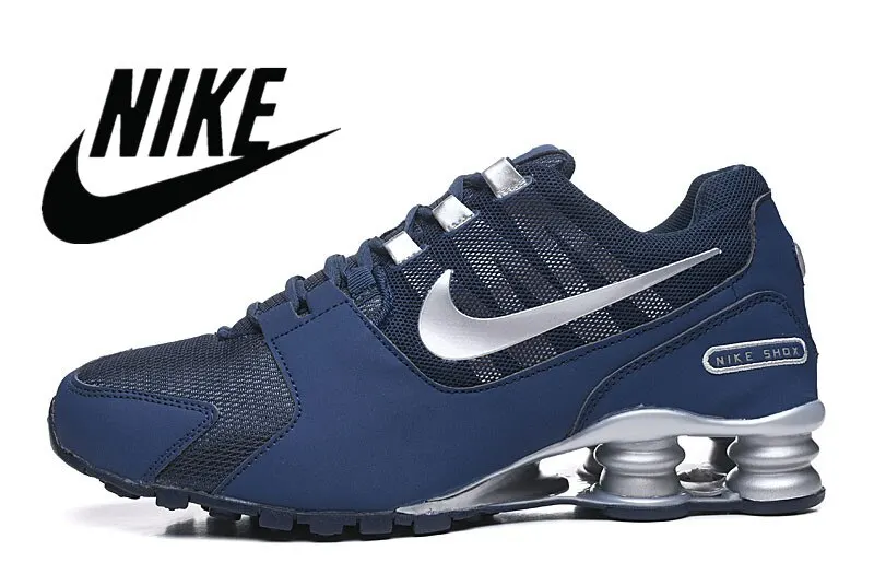 Nike Shox Loopschoenen Mannen Mode Zilver Blauw Ademende Outdoor  Sportschoenen Comfortabele Sneakers|Hardloop Schoenen| - AliExpress