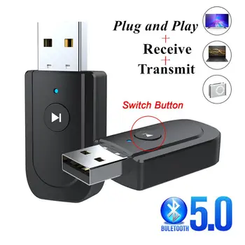 

Mini USB Bluetooth Transmitter Receiver 3-in-1 Adapter TV Car Wireless Equipment Speaker Phone Computer Handsfree Kit AUX Player