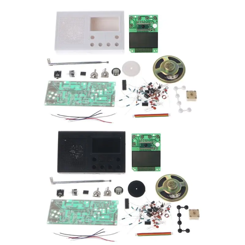 DIY lcd FM Радио Комплект Электронный образовательный Обучающий набор Частотный диапазон 72-108,6 МГц LX9A