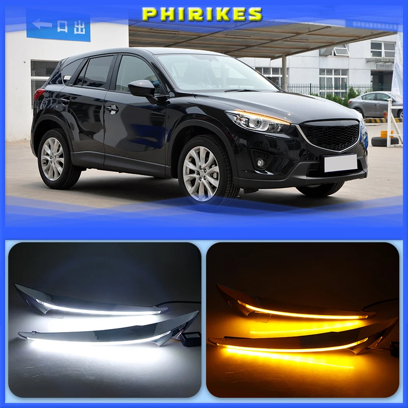 

1 пара, дневные ходовые огсветильник для Mazda cx5 2012 2013 2014 2015 2016