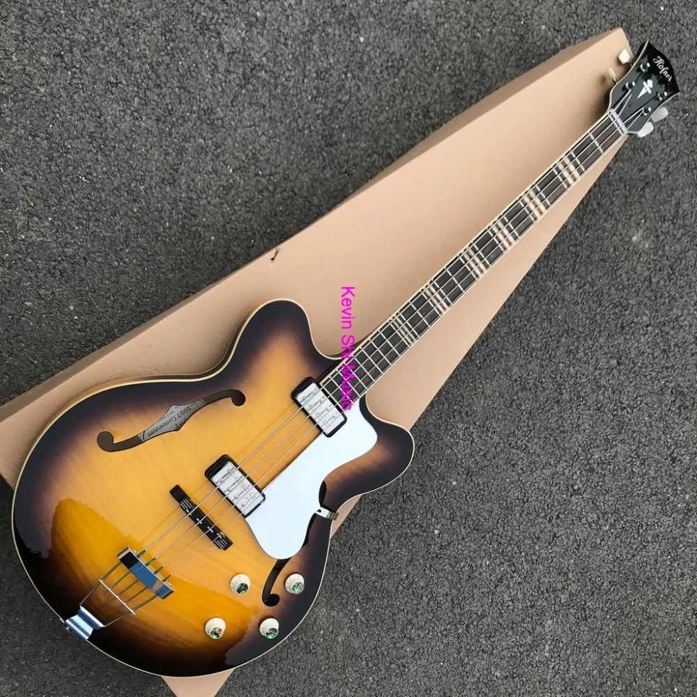 Тонкий корпус Hofner bass htc-500/7-SB Staple-top Tonabnehmer Германия импортное оборудование тонкая линия Hofner htc 500/7 электрический бас