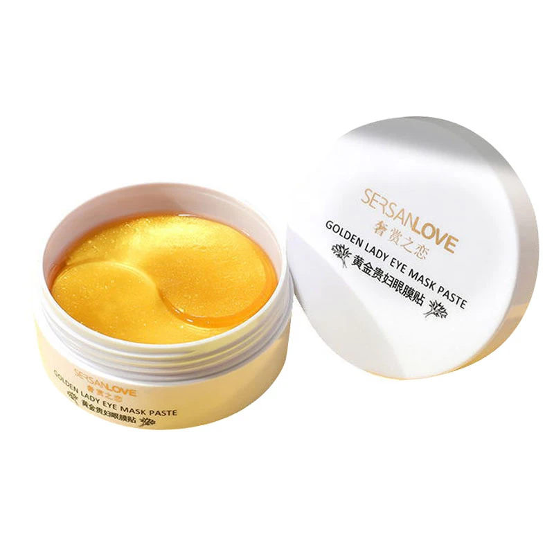 60pcs 24K Gold Crystal Collagen Eye Patches Anti Wrinkle Gel Sleep Eye Mask Remove Dark Circles Eye Bag Moisturizing Skin Care-4
