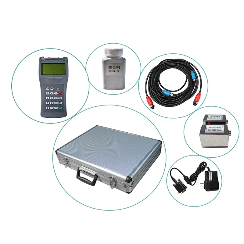 Description Picture 2 of itemHandheld Ultrasonic Flow Meter cables 5mX2 host to sensors cable