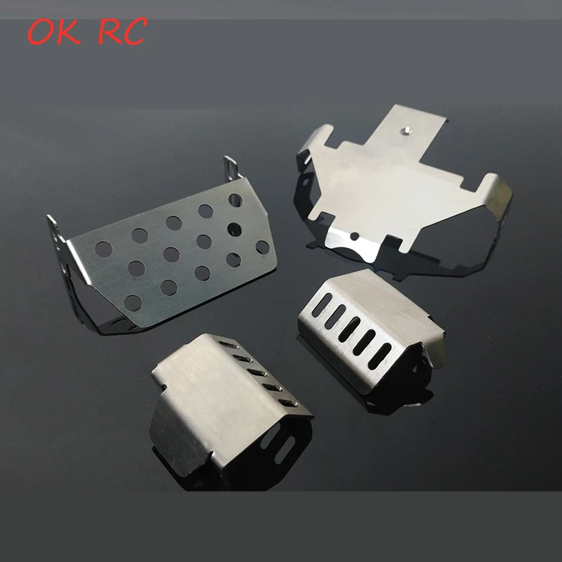 

TRX4 Armor 2.0 Stainless Steel Front Bumper Lower+ Rear Protection + Axle + Gearbox Mount Protection Skid Plate Armor