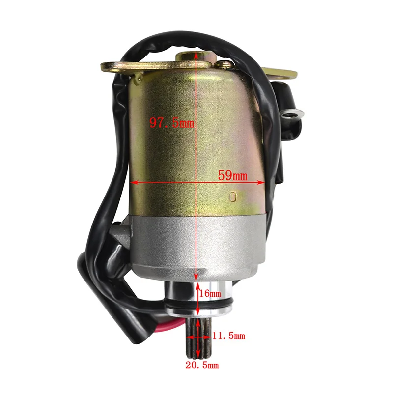 AHL Motorcycle Engine Starting Starter Motor For GY6 125CC 150CC ATV Scooter Moped ATV Go Karts Quad 4 Wheelers Taotao Baja