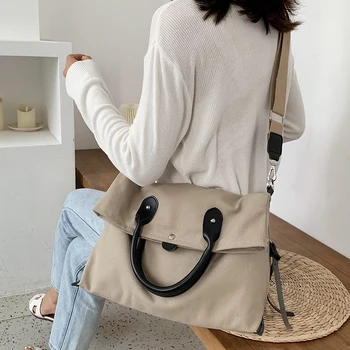 

Fashion Canvas Women Handbags Large Capacity Ladies Shoulder Bag High Quality Crossbody Bags for Women Casual Tote Messenger Bag