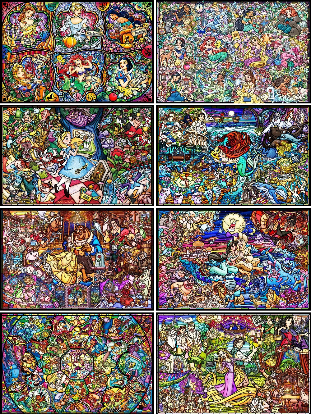 Diamond Painting Cartoon Princess Disney Landscape Mosaic Fantasy Art 5D DIY Square Round ​Cross Stitch Embroidery Home Decor