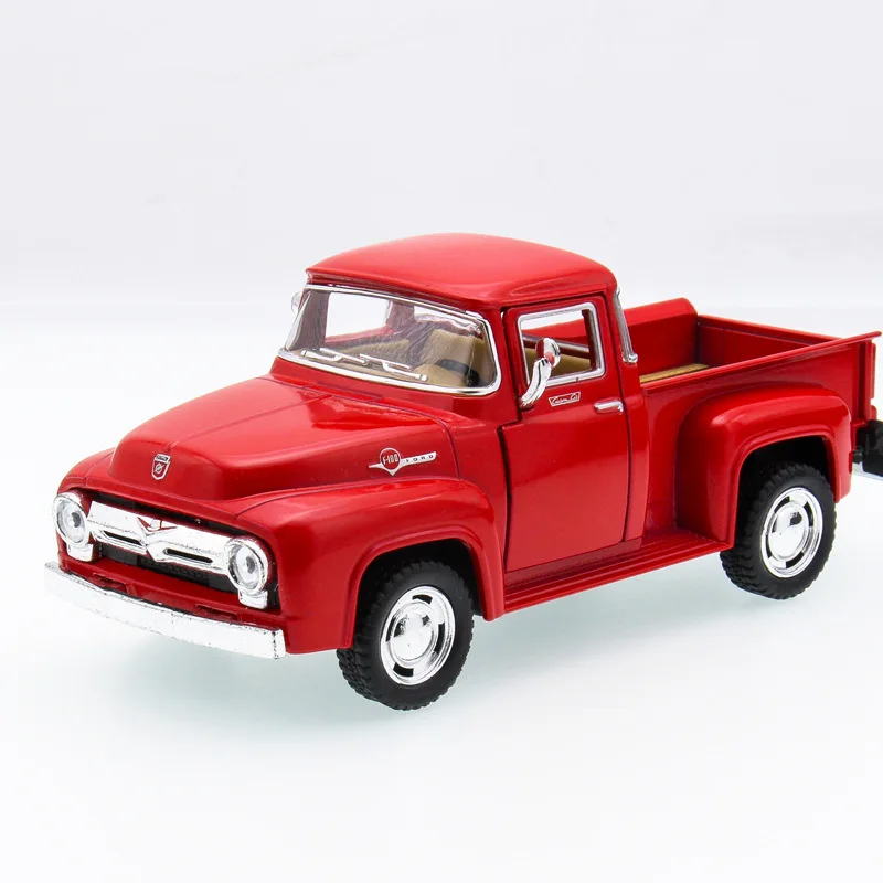 High Simulation Exquisite Diecasts&toy Vehicles: Kinsmart Car Styling 1956 Ford F100 Pickup Trucks 1:38 Alloy Diecast Car Model