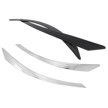 

ABS Car Front Headlight Lamp Eyelids Eyebrows Moulding Cover Trims for Hyundai Sonata DN8 2020-2021