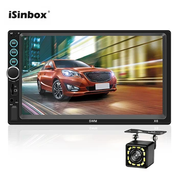 

ISINBOX Bluetooth Radio 2 Din Autoradio Car Multimedia Mp5 Player Mirror Link Steering Wheel Control Oto Teypleri FM AUX Radio