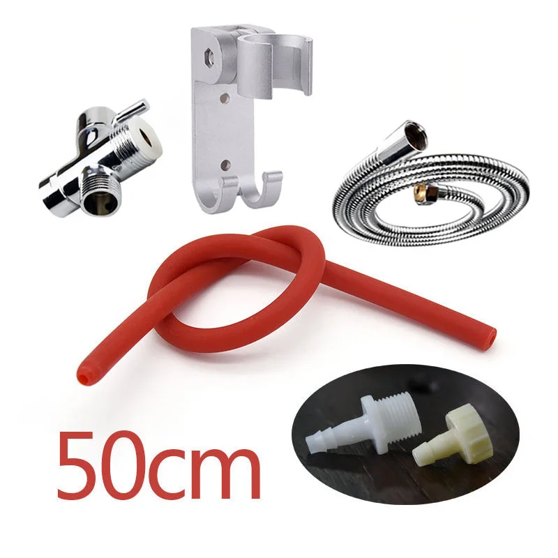 50 redset5 Wetips силиконовая клизма для чистки попки душ Lavado анальный Limpiador Ducha Klisma Lavativas Anales биде клизма Анальный Душ - Цвет: 50 redset5