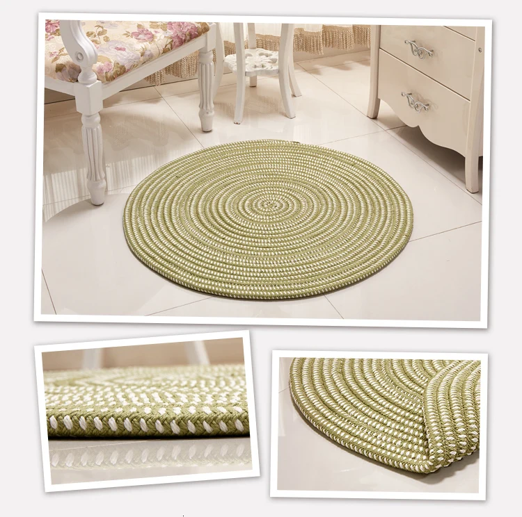 DeMissir японский стиль ручной работы твердые круглые ковры для стул для гостиной коврики Tapete alfombra гобелен vloerkleed schapenvacht