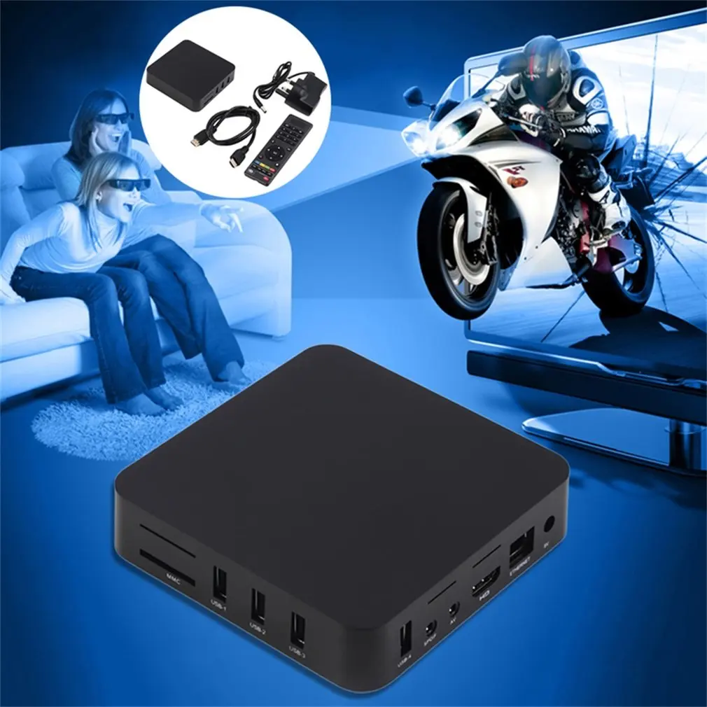 S805 высокотехнологичный Android четырехъядерный 1 Гб+ 8 Гб 1080P WiFi Smart tv Box UK Plug Быстрая и стабильная передача высокое разрешение