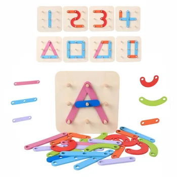 

Wooden Letter Number Sorter Puzzle Pegboard Activity Board Preschool Kids Educational Learning Toys Gift