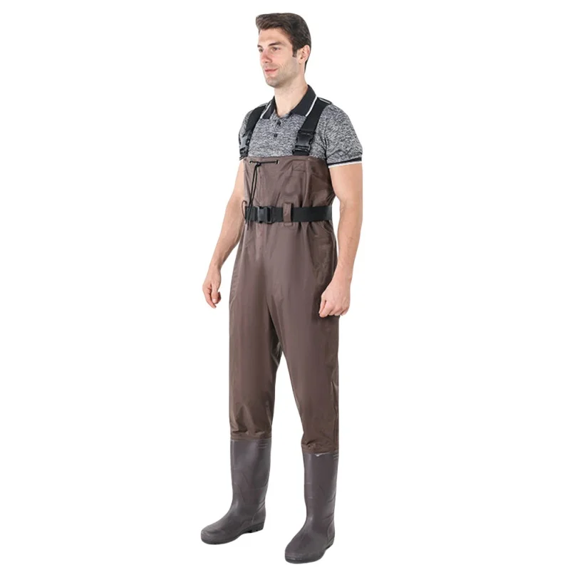 Bootfoot à Prova Água com Mosca Peito de Borracha Terno com Camuflagem Mulher Dwaterproof Pesca Waders Wading Botas Calça Confortável 9 botas terno com camuflagem calça confortável